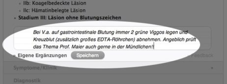 Eigene Ergänzungen